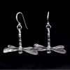 Sterling Silver Dragonfly Earrings by Bob Burkett