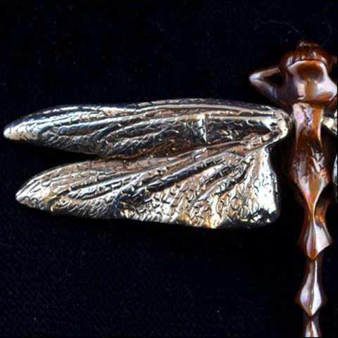 BBP03BR | Large Sterling and Bronze Dragonfly by Robert Burkett - 01 | BBP03BR | Large Sterling and Bronze Dragonfly by Robert Burkett - 01