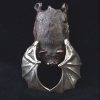 Sterling Silver & Shibuichi Bat Pendant by Robert Burkett