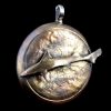 Shark Pendant by Robert Burkett Bronze with Silver Ring