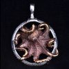 New Octopus in a Circle Pendant by Robert Burkett