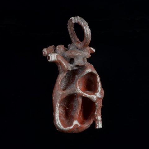 BBP9013C | Anatomical Shibuichi Heart Pendant by Robert Burkett - 02 | BBP9013C | Anatomical Shibuichi Heart Pendant by Robert Burkett - 02
