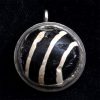 Pyu Ball Fragment in Sterling Silver Setting