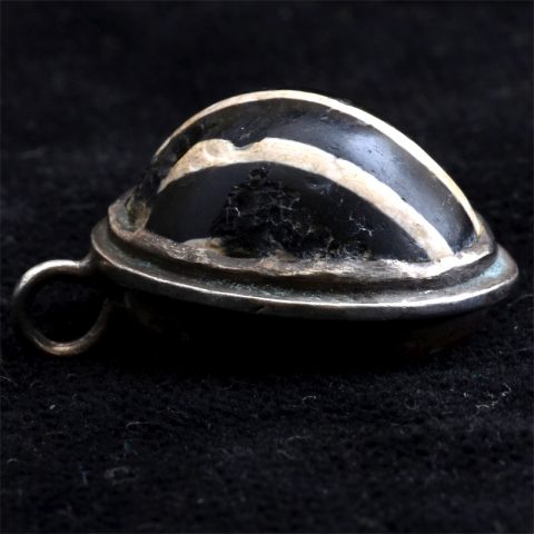 BC1104 | Pyu Ball Fragment in Sterling Silver Setting - 01 | BC1104 | Pyu Ball Fragment in Sterling Silver Setting - 01