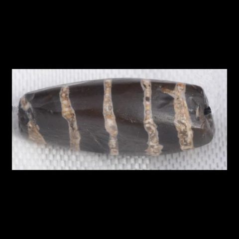 BC1148 | Pyu Military Bead with Five Stripes - 03 | BC1148 | Pyu Military Bead with Five Stripes - 03