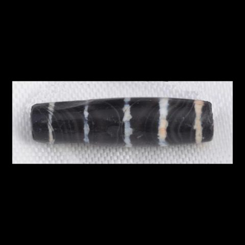 BC1149 | Pyu Military Bead with Five Stripes - 01 | BC1149 | Pyu Military Bead with Five Stripes - 01