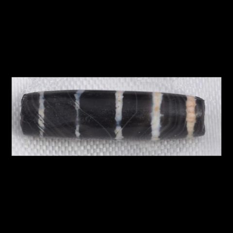 BC1149 | Pyu Military Bead with Five Stripes - 03 | BC1149 | Pyu Military Bead with Five Stripes - 03
