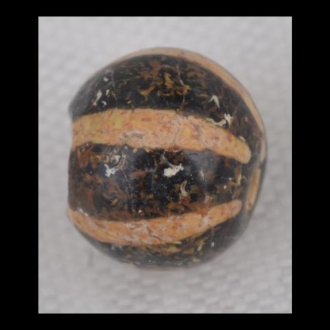 BC1158 | Pyu Round Striped Agate Bead - 01 | BC1158 | Pyu Round Striped Agate Bead - 01