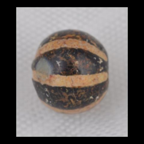 BC1158 | Pyu Round Striped Agate Bead - 03 | BC1158 | Pyu Round Striped Agate Bead - 03