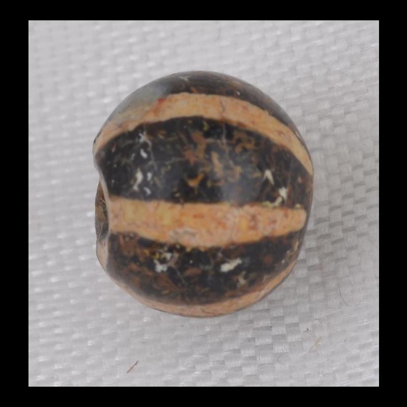 BC1158 | Pyu Round Striped Agate Bead - 00 | BC1158 | Pyu Round Striped Agate Bead - 00