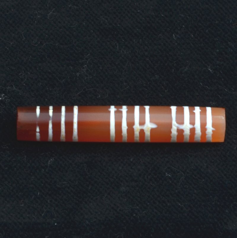 BC1272 | Twelve Line Carnelian Pyu Bead – 02