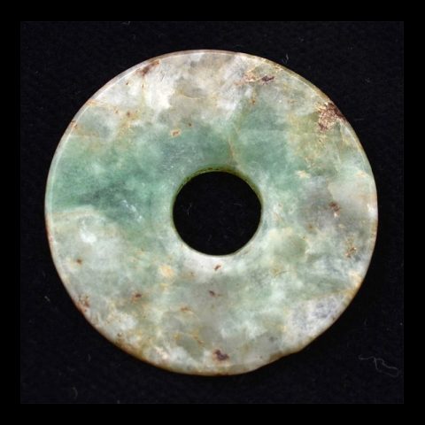 BC1382 | Set of Three Carved Burmese Jade Circles - 02 | BC1382 | Set of Three Carved Burmese Jade Circles - 02