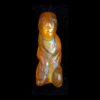 Ancient Burmese Carved Carnelian Kneeling Figure Bead