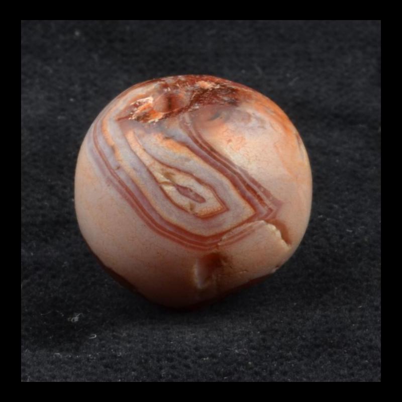 BC1514 | Antique Round Jasper Bead - 01 | BC1514 | Antique Round Jasper Bead - 01