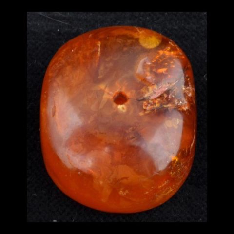 BC1539 | Antique Large Cognac Amber Bead