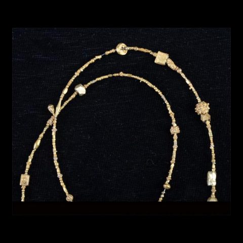 BC1675 | Strand of Ancient Pyu Gold Beads - 02 | BC1675 | Strand of Ancient Pyu Gold Beads - 02