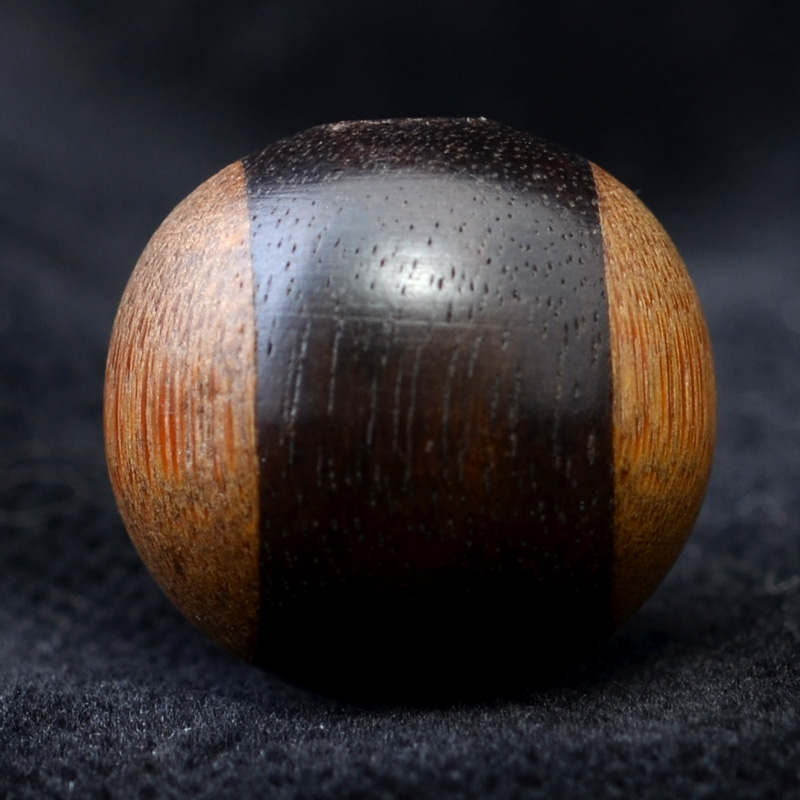 BC2478 | Antique Japanese Wood Ojime Bead | BC2478 | Antique Japanese Wood Ojime Bead