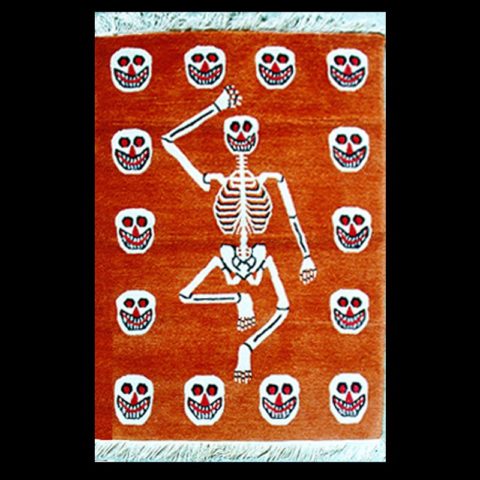 CM002 | Tibetan Tantric Carpet, Skeleton