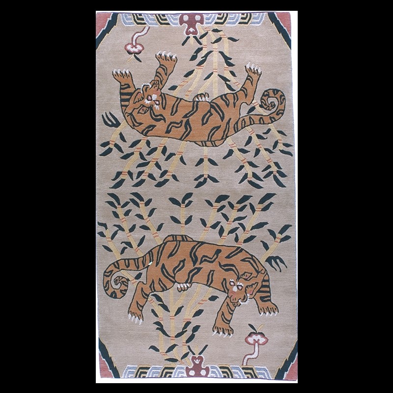 CT041 | Two Tigers Saddle-Style Tiger Rug | CT041 | Two Tigers Saddle-Style Tiger Rug