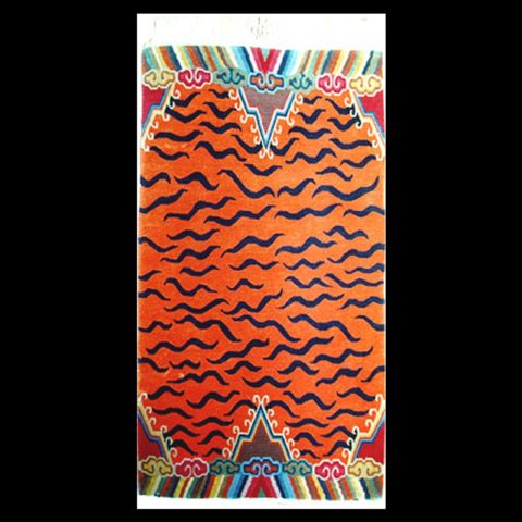 CT064 | Orange Abstract Carpet