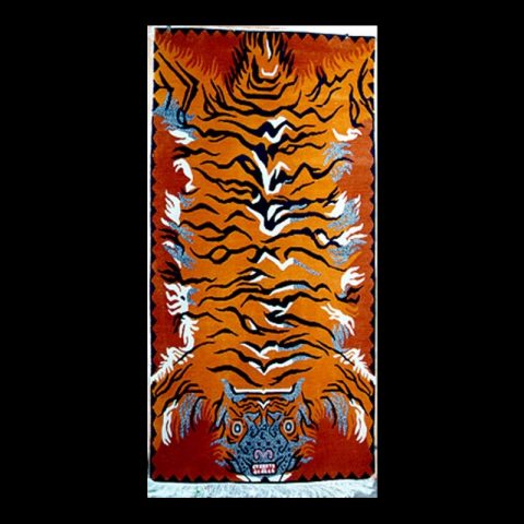 CT070 | Flaming Pelt Tiger Carpet