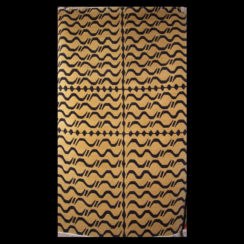 CT091 | Black and Tan Abstract Tiger Carpet | CT091 | Black and Tan Abstract Tiger Carpet