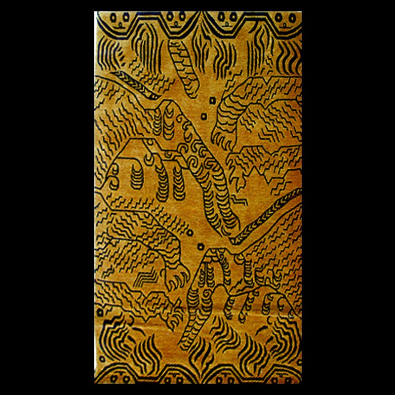 CT099 | Eccentric Abstract Tiger Carpet | CT099 | Eccentric Abstract Tiger Carpet