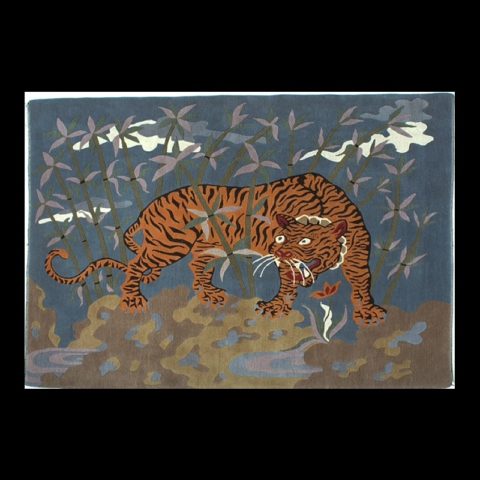 CT118 | Tiger in Bamboo Grove Carpet