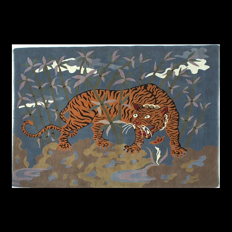 CT118 | Tiger in Bamboo Grove Carpet | CT118 | Tiger in Bamboo Grove Carpet