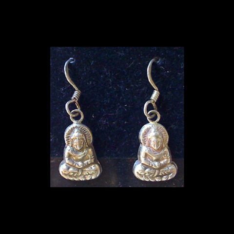 EAR02 | Sterling Silver Buddha Earrings