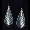 Leaf Design Earring with Turquoise Inlay.