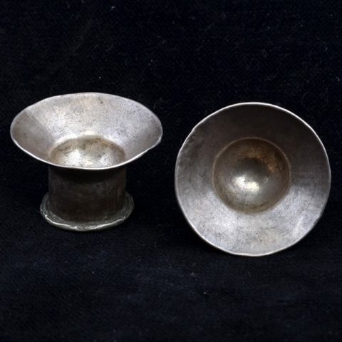 EAR3044 | Antique Hill Tribe Silver Gauged Plug Earrings - 00