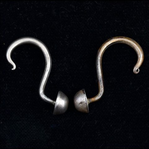 EAR3048 | Antique Hmong Silver Earrings - 00