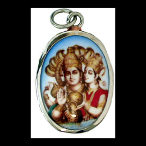 EP43 | Vishnu and Lakshmi Enamel Pendant