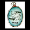 Peace Dove Enamel Pendant