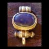 Sterling Silver Gau with Lapis, Oval, 1
