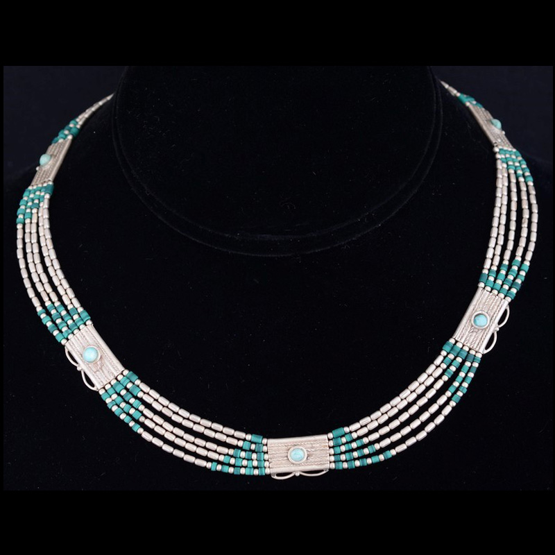 JN2006 | Nepalese Five Strand Necklace | JN2006 | Nepalese Five Strand Necklace