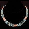 Nepalese Four Strand Turquoise Collar Necklace