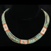 Nepalese Five Strand Turquoise Collar Necklace