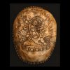 Sterling Lined Human Skull Kapala with Mahakala Carving