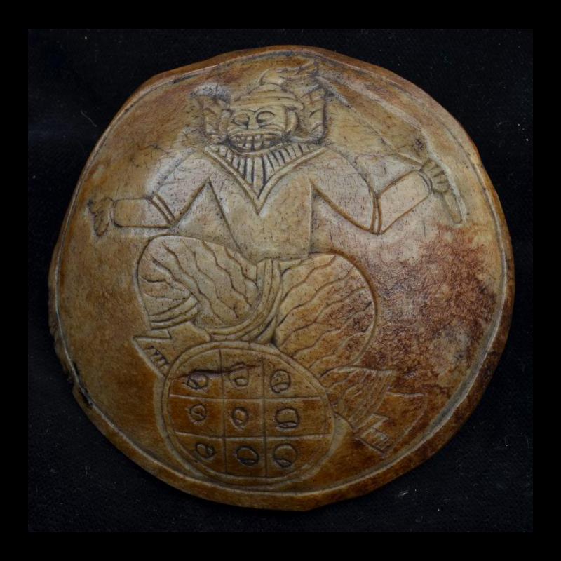 KP8008 | Antique Shan Engraved Human Skull Kapala - 00 | KP8008 | Antique Shan Engraved Human Skull Kapala - 00