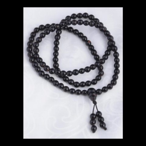 ML306 | Black Coral Mala with 6mm Beads - 00