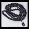 Black Coral Mala with 12mm Beads
