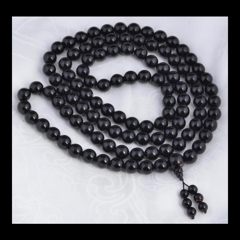 ML312 | Black Coral Mala with 12mm Beads - 00