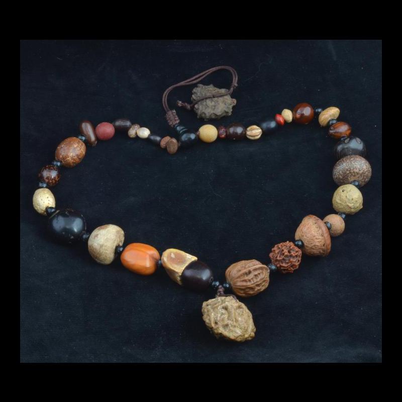 ML318 | Exotic Mala Made From Asian Nuts and Seeds - 00 | ML318 | Exotic Mala Made From Asian Nuts and Seeds - 00