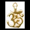 Gold Plated Sterling OM Pendant