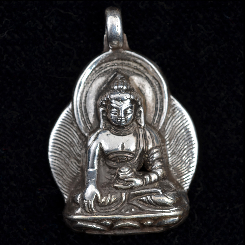 SP109 | Sterling Sakyamuni Buddha Pendant | SP109 | Sterling Sakyamuni Buddha Pendant