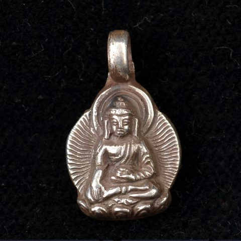 SP112 | Small Sterling Sakyamuni Buddha Pendant - 00