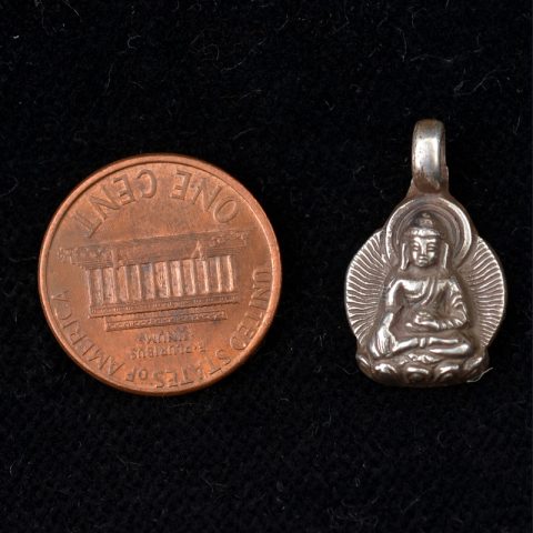 SP112 | Small Sterling Sakyamuni Buddha Pendant - 01 | SP112 | Small Sterling Sakyamuni Buddha Pendant - 01