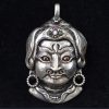 Sterling Silver Padma Sambava Pendant with Precious Stones